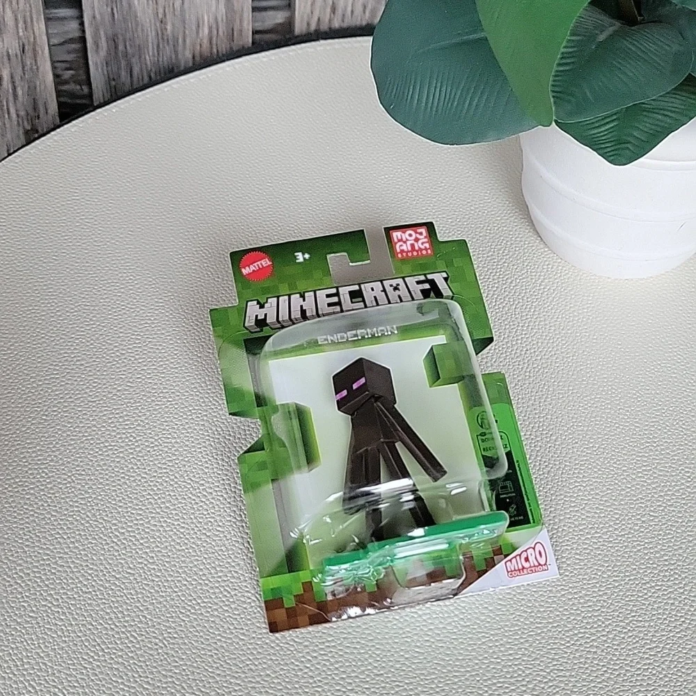Mattel Minecraft Enderman Figure in Black and Green Packaging